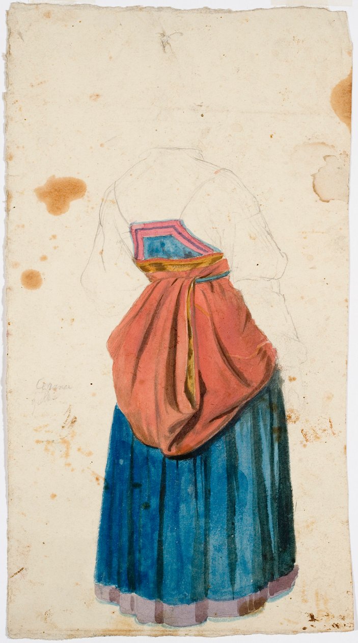 Mulher em traje nacional de Robert Wilhelm Ekman