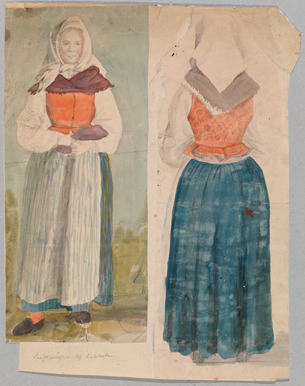 Mulher em traje nacional de Robert Wilhelm Ekman