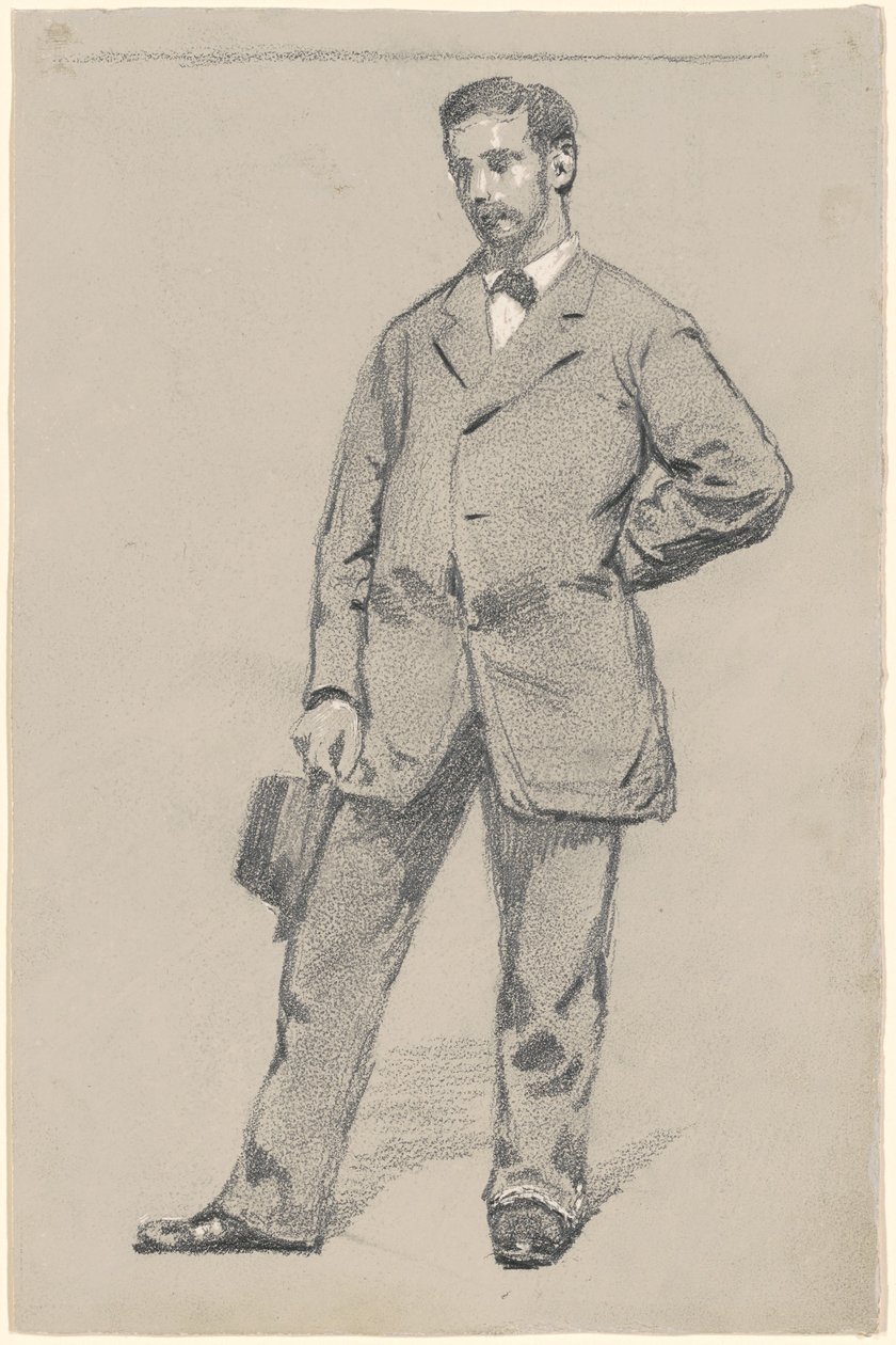 Homem de pé de Robert William Vonnoh