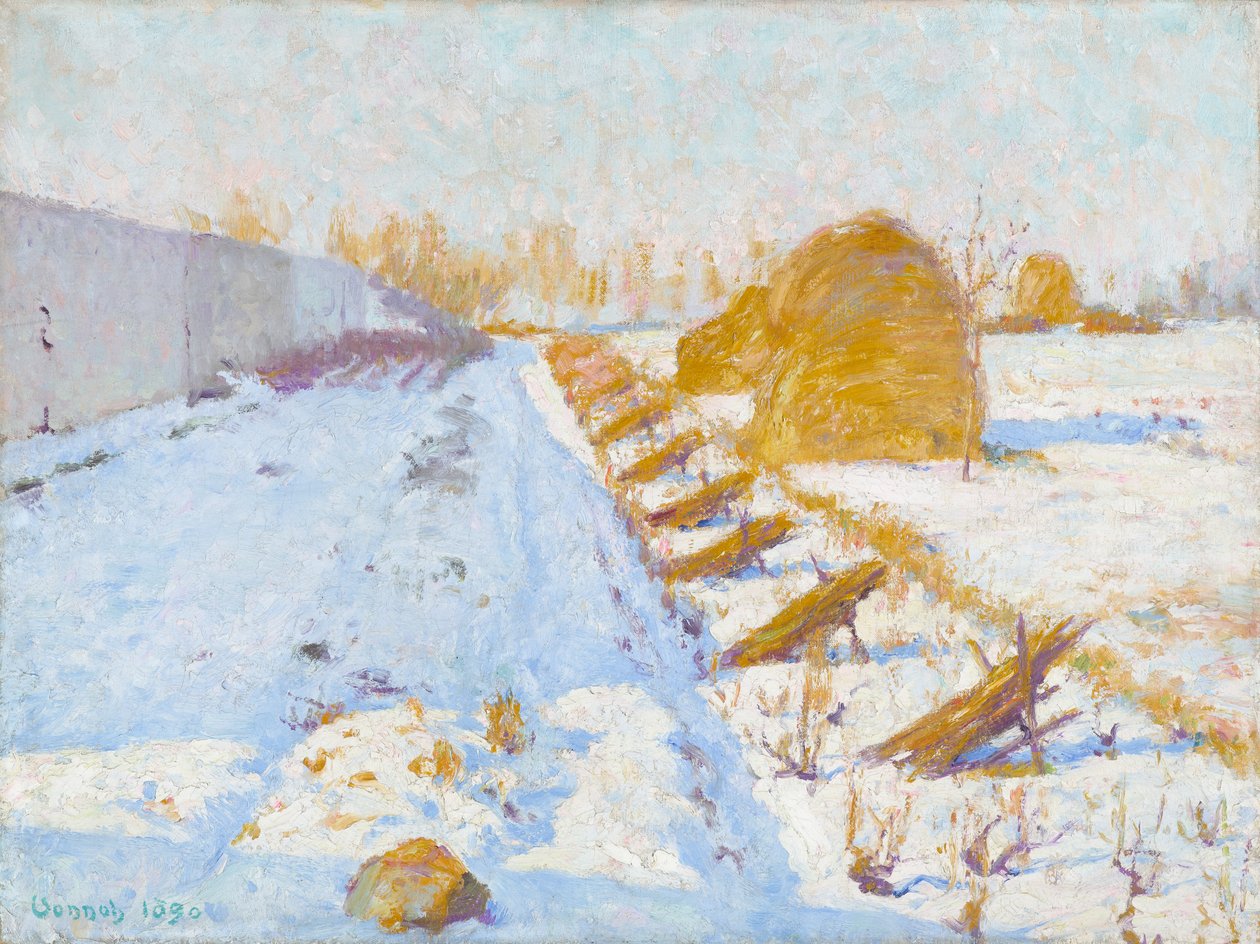 Sol e sombra de inverno de Robert William Vonnoh