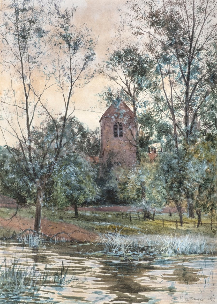 A igreja junto à lagoa de Robert Winchester Fraser