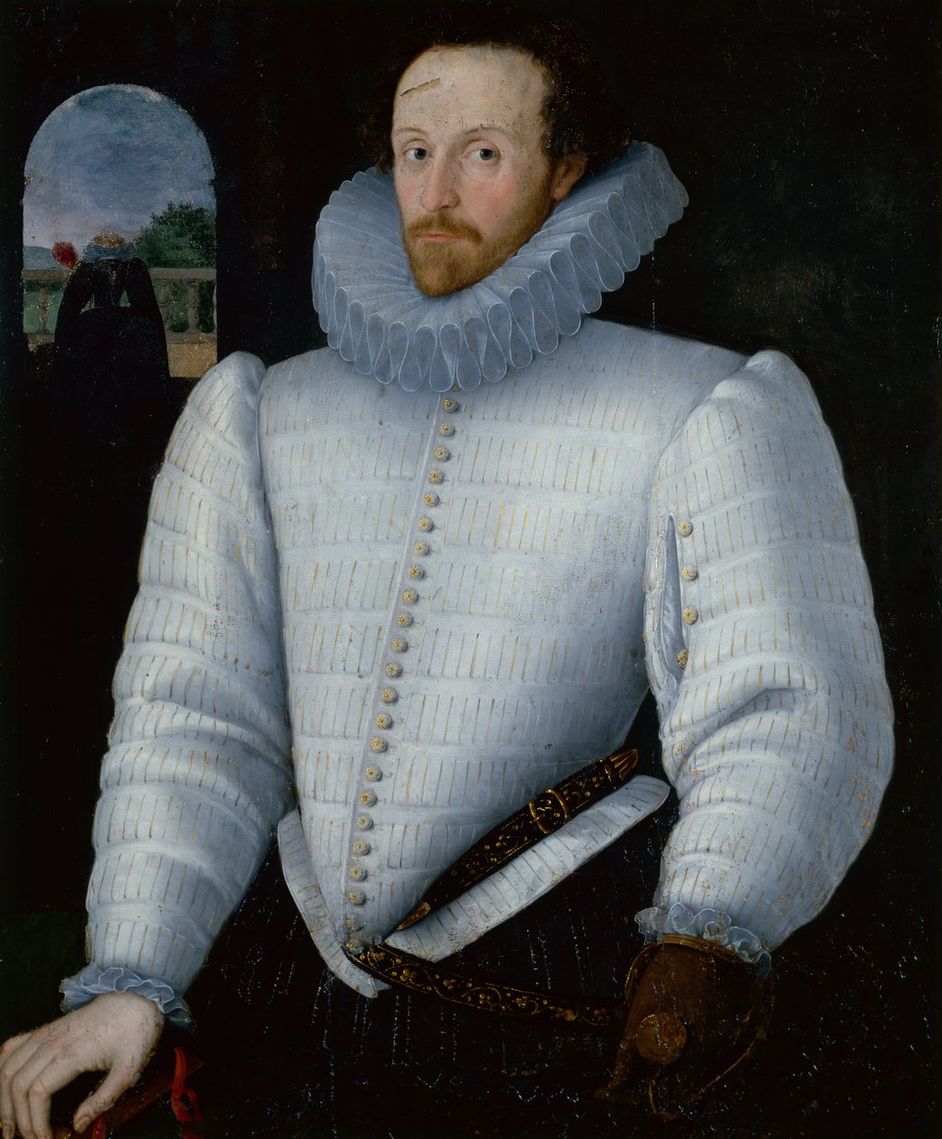 Retrato de Sir Walter Raleigh (óleo) de Robert the Elder Peake