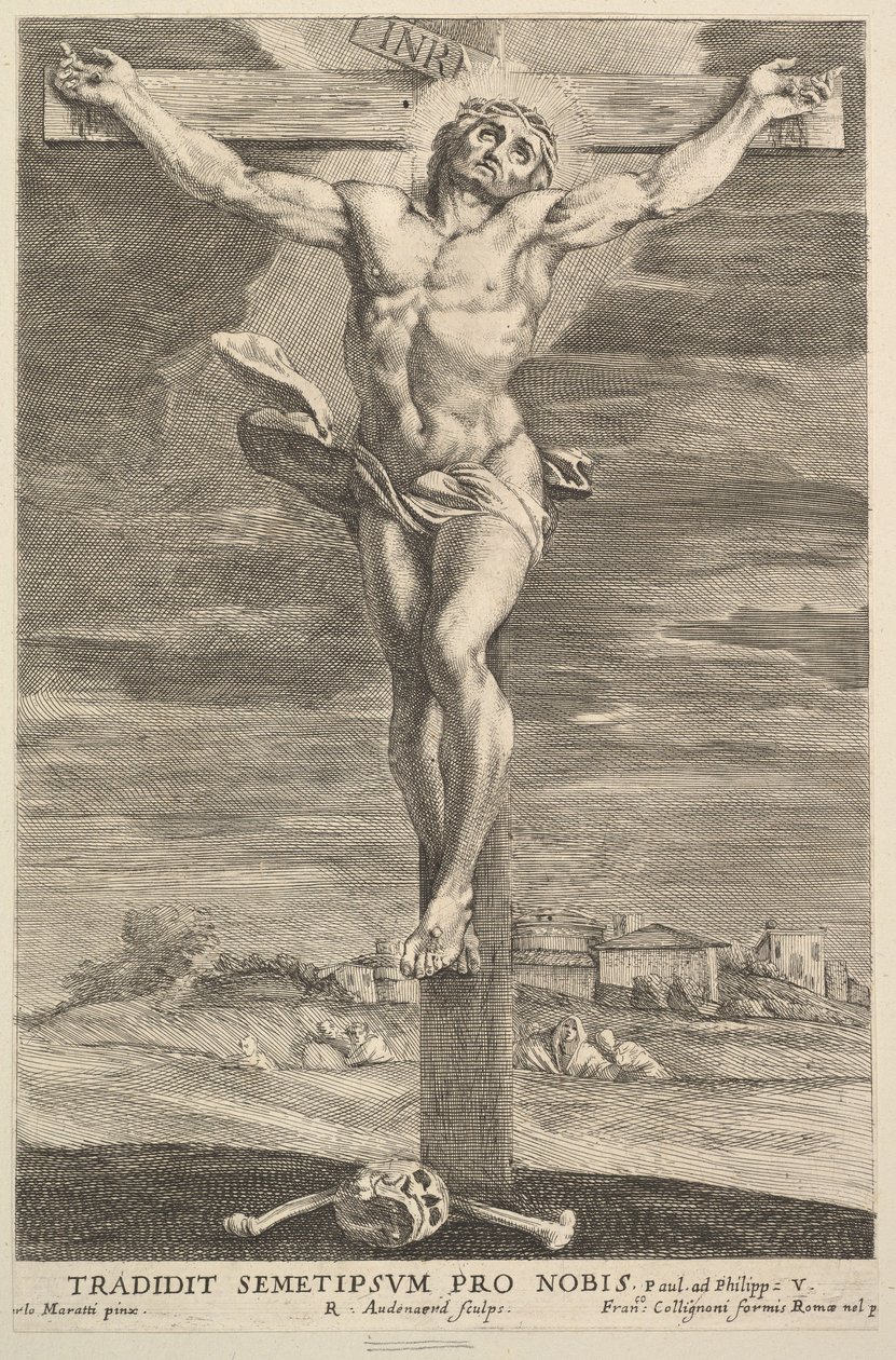 Crucificação, 1670-90. de Robert van Audenaerde
