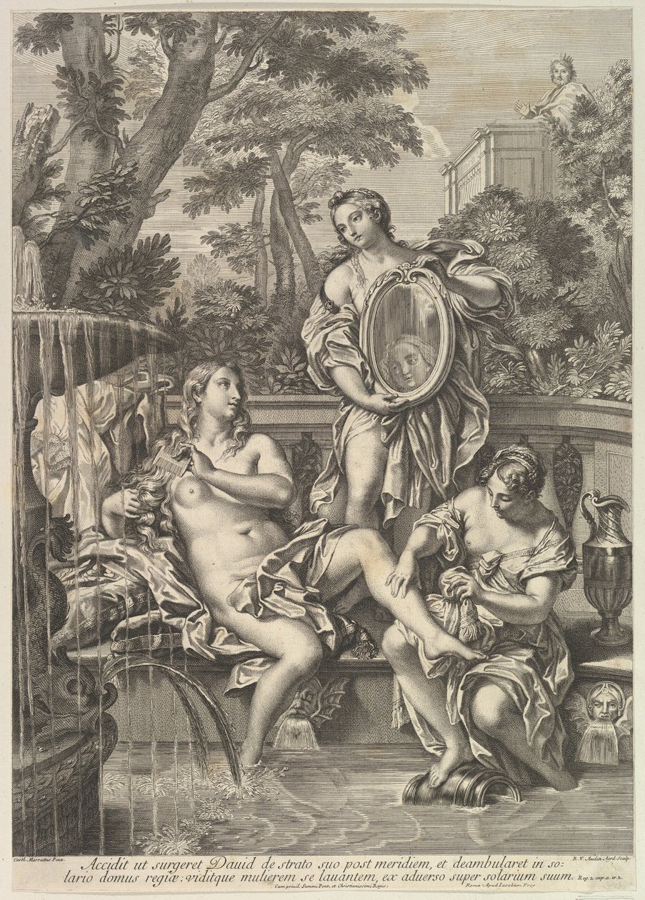 Davi e Bate-Seba, 1680-1743. de Robert van Audenaerde