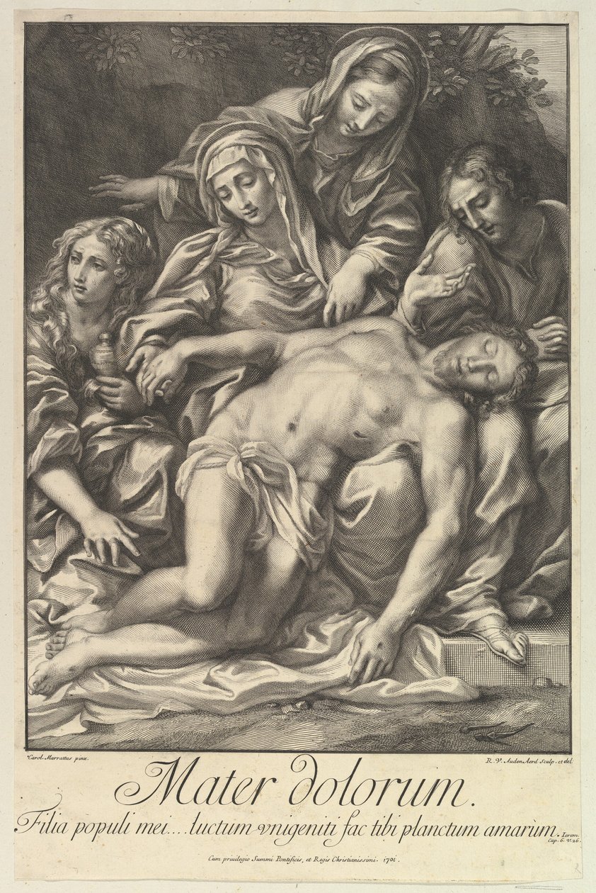 Mãe das Dores, 1701 de Robert van Audenaerde