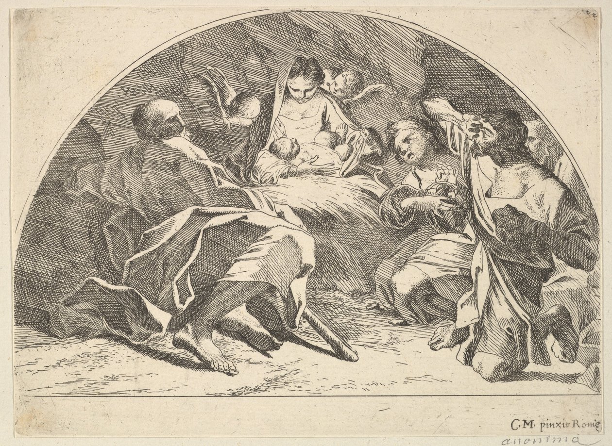Natividade, 1680-1743. de Robert van Audenaerde