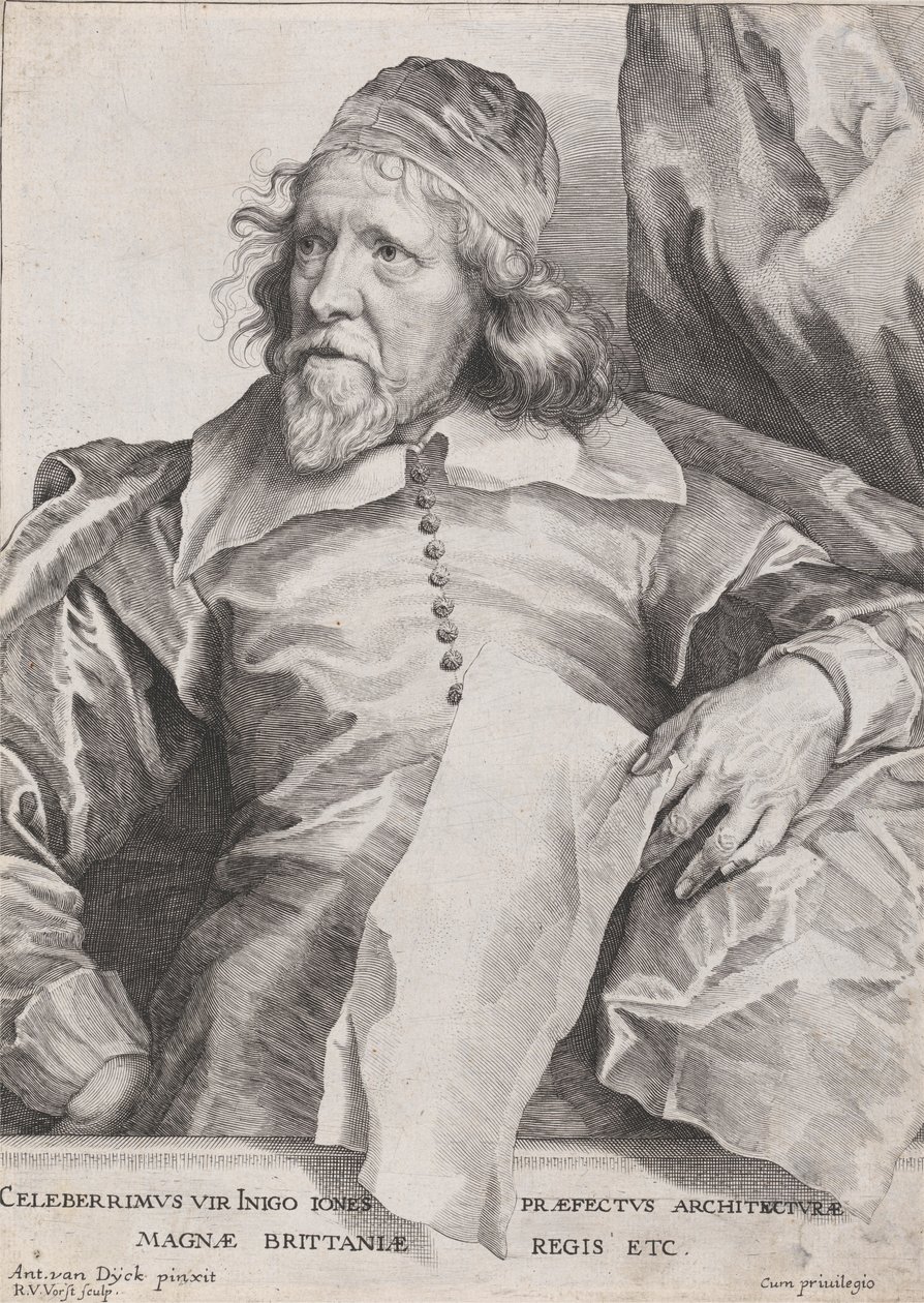 Celeberrimus Vir Inigo Jones Præfectus Architecturæ Magnæ Brittaniæ Regis Etc. de Robert van Voerst