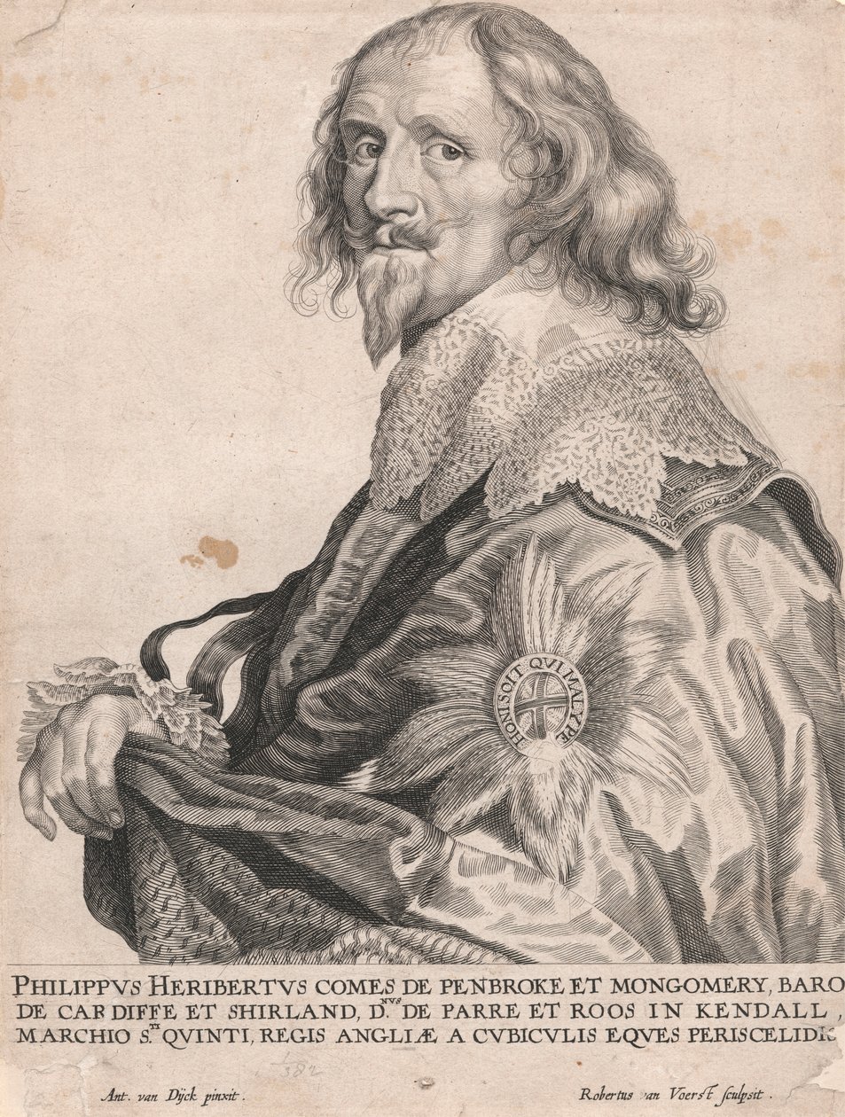 Philippus Heribertus Comes de Penbroke et Mongomery, Baro de Cardiffe et Shirland... de Robert van Voerst