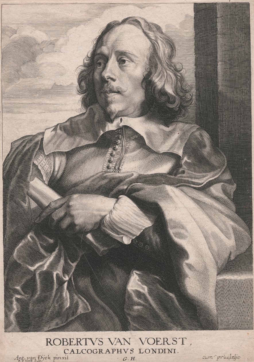 Robertus van Voerst, Calcographus Londini de Robert van Voerst