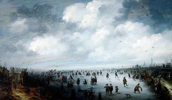 Uma Cena de Inverno de Robert van den Hoecke