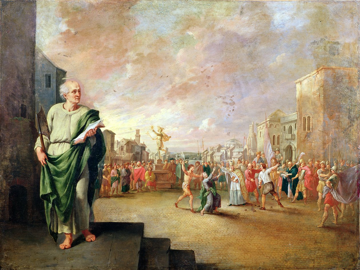 São Matias (óleo sobre cobre) de Robert van den Hoecke
