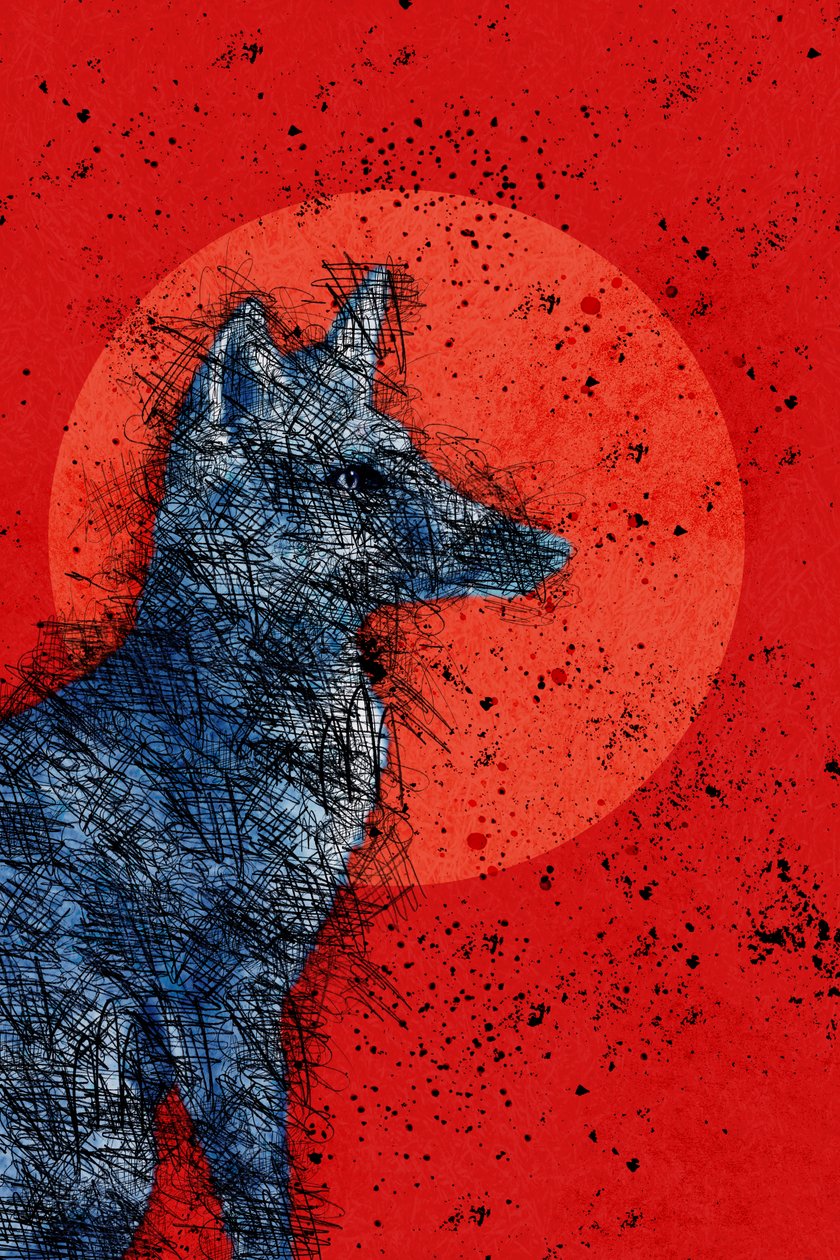 Raposa da Lua de Sangue, 2022 (digital) de Roberta Murray