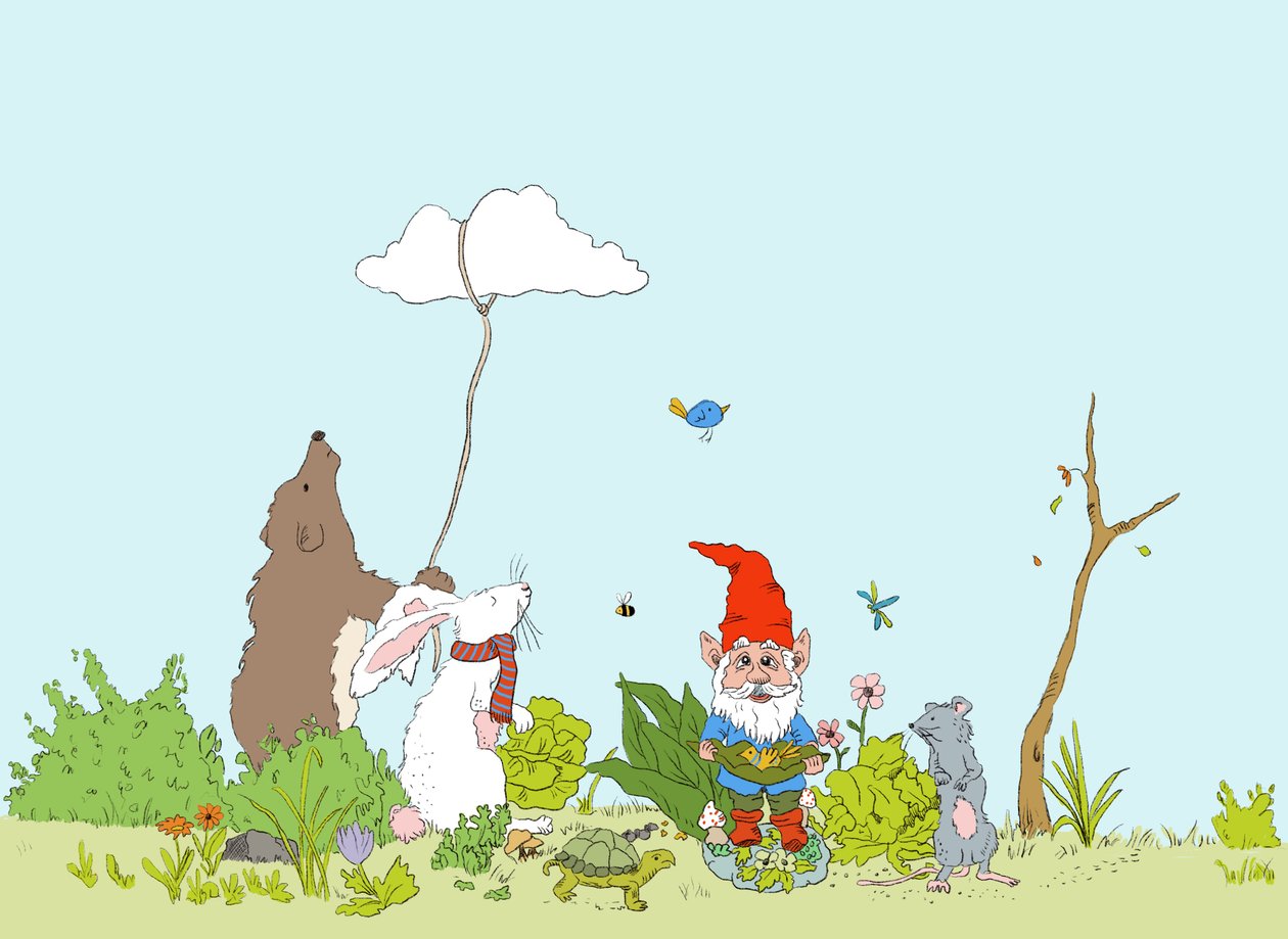 Decorar o jardim, 2021 (digital) de Roberta Murray