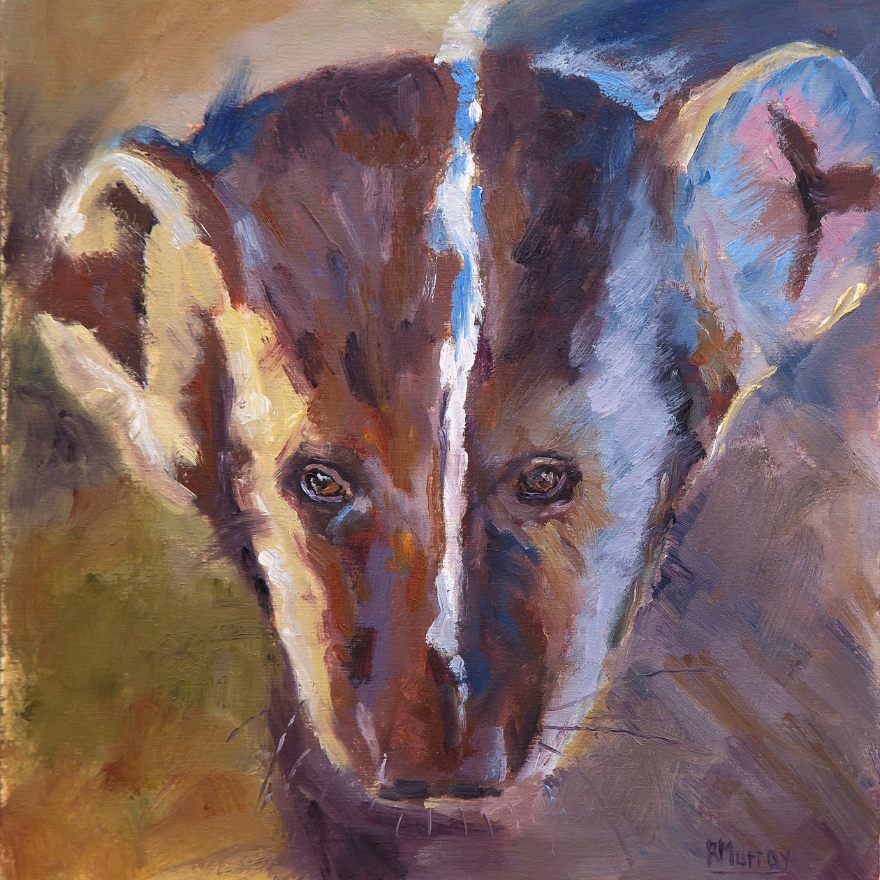 Feisty Friend, 2019 (óleo sobre painel) de Roberta Murray