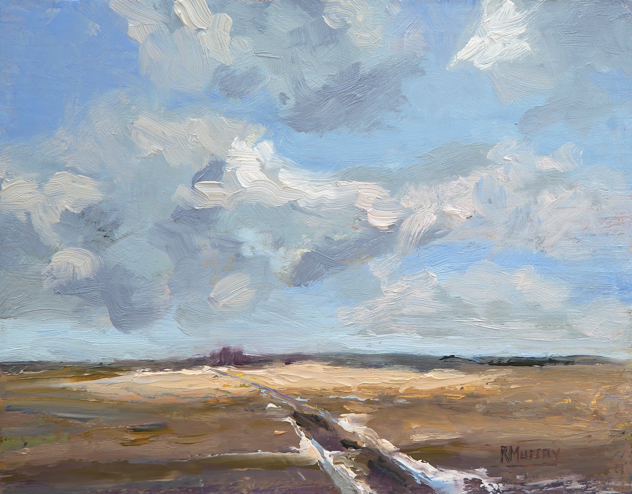 Last Of The Snow, 2019 (óleo sobre painel) de Roberta Murray
