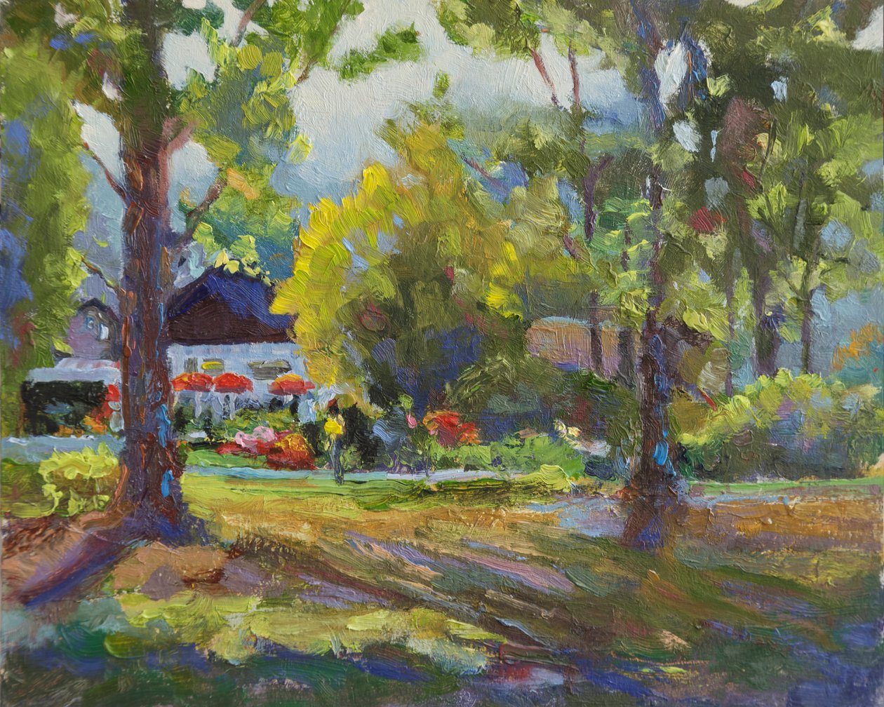 Stanley Park, 2023 (óleo sobre painel) de Roberta Murray