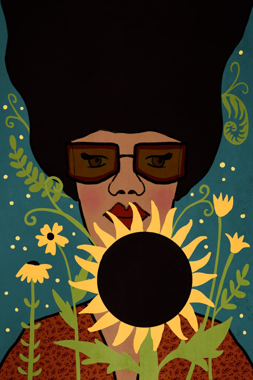 Sunflower Shira, 2022 (digital) de Roberta Murray
