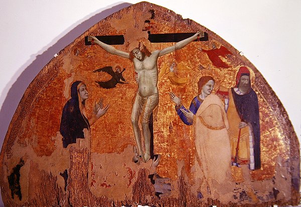 Crucificação (tempera no painel) de Roberto d Oderisi