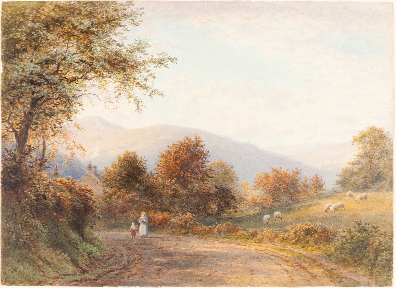 Caminho para Abergavenny de Llanfoist de Roberto Angelo Kittermaster Marshall