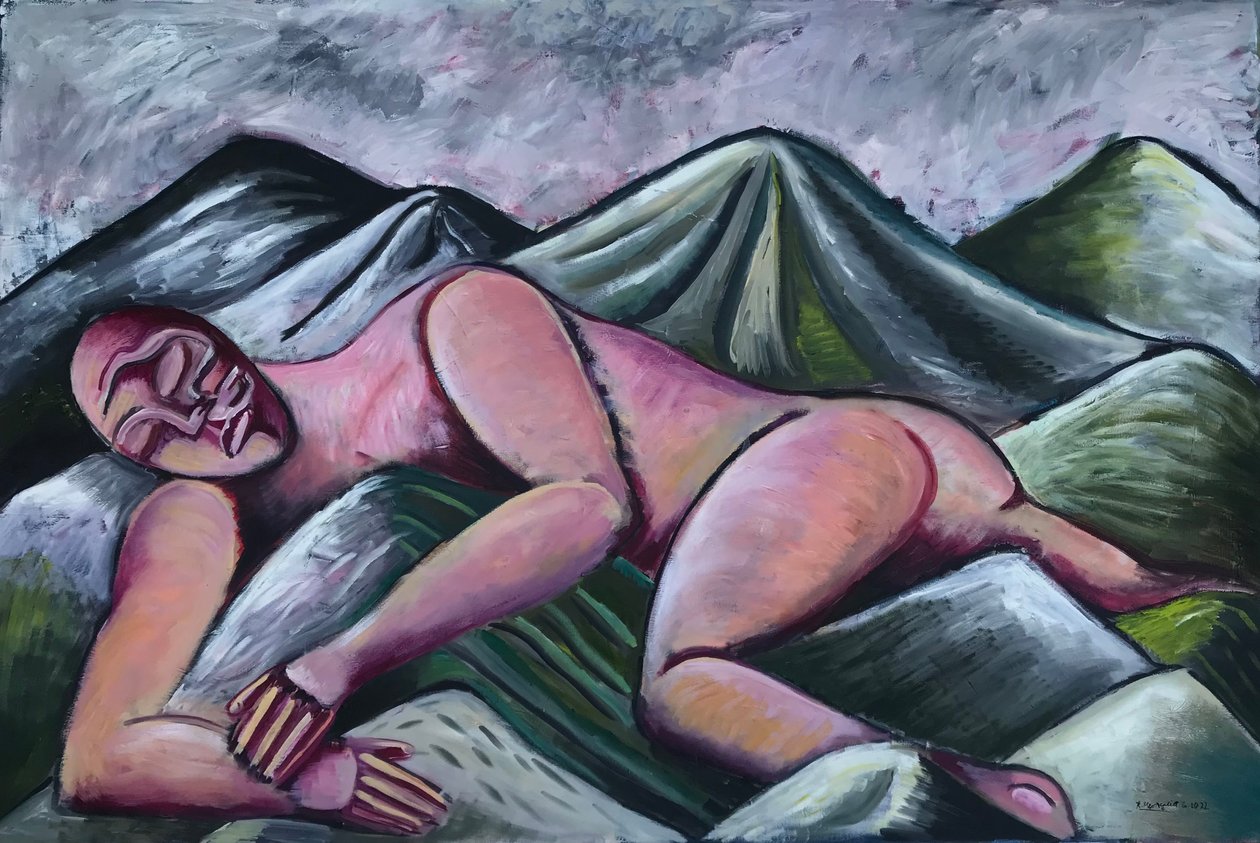 Montanha Nuve, c. 2022 (óleo sobre tela) de Roberto Munguia