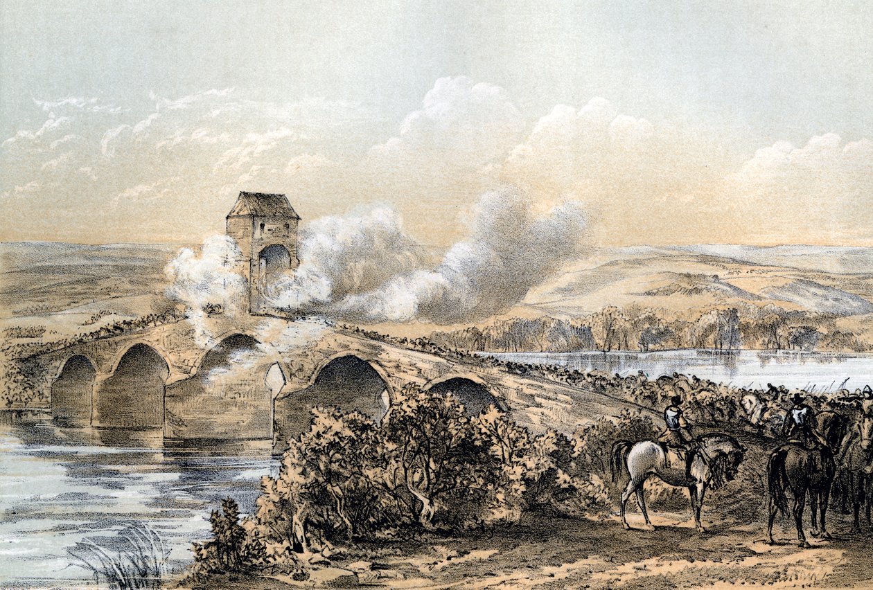 A batalha da ponte de Bothwell, século 1679. de Robertson