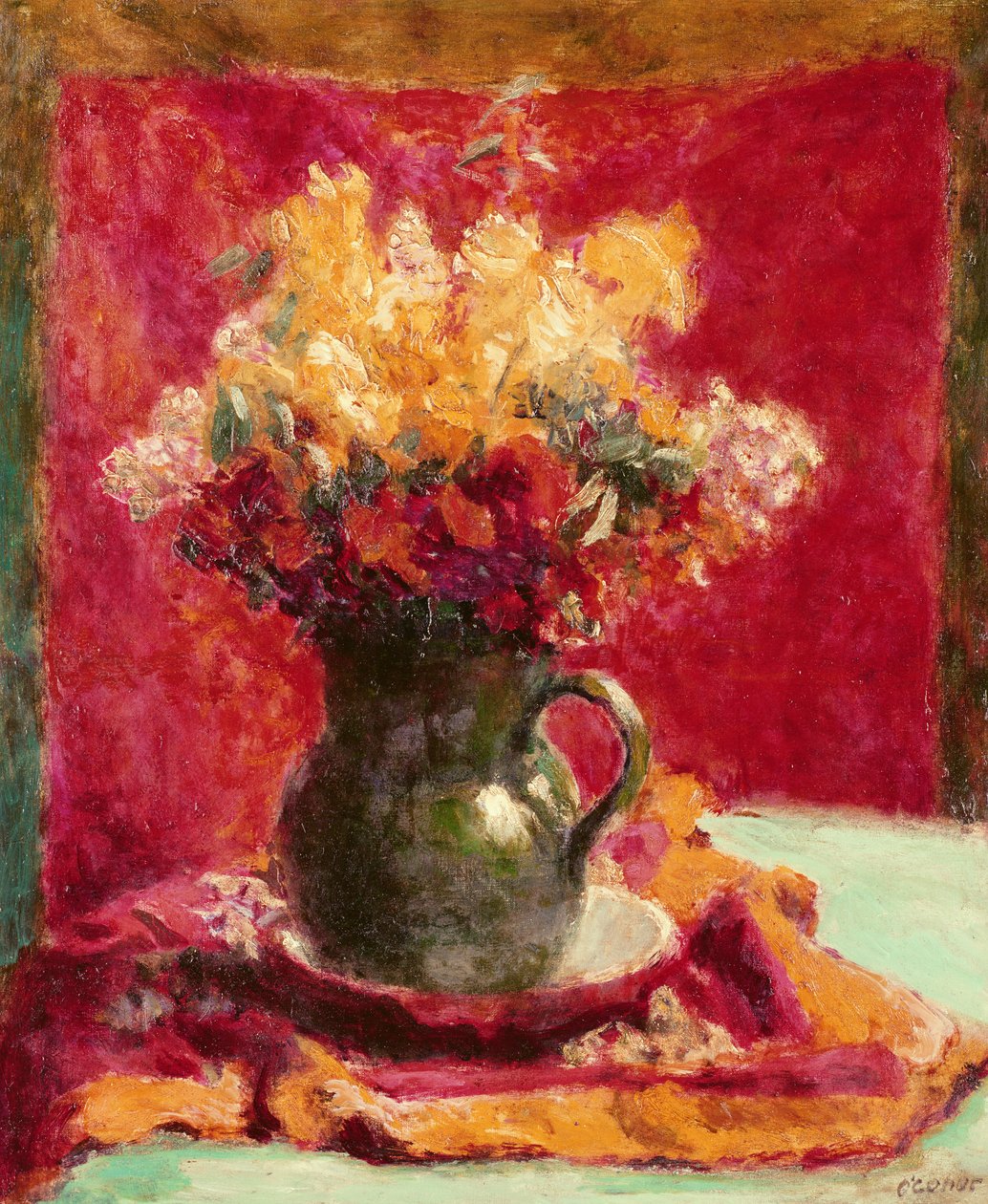Jarro Verde com Flores de Roderic OConor