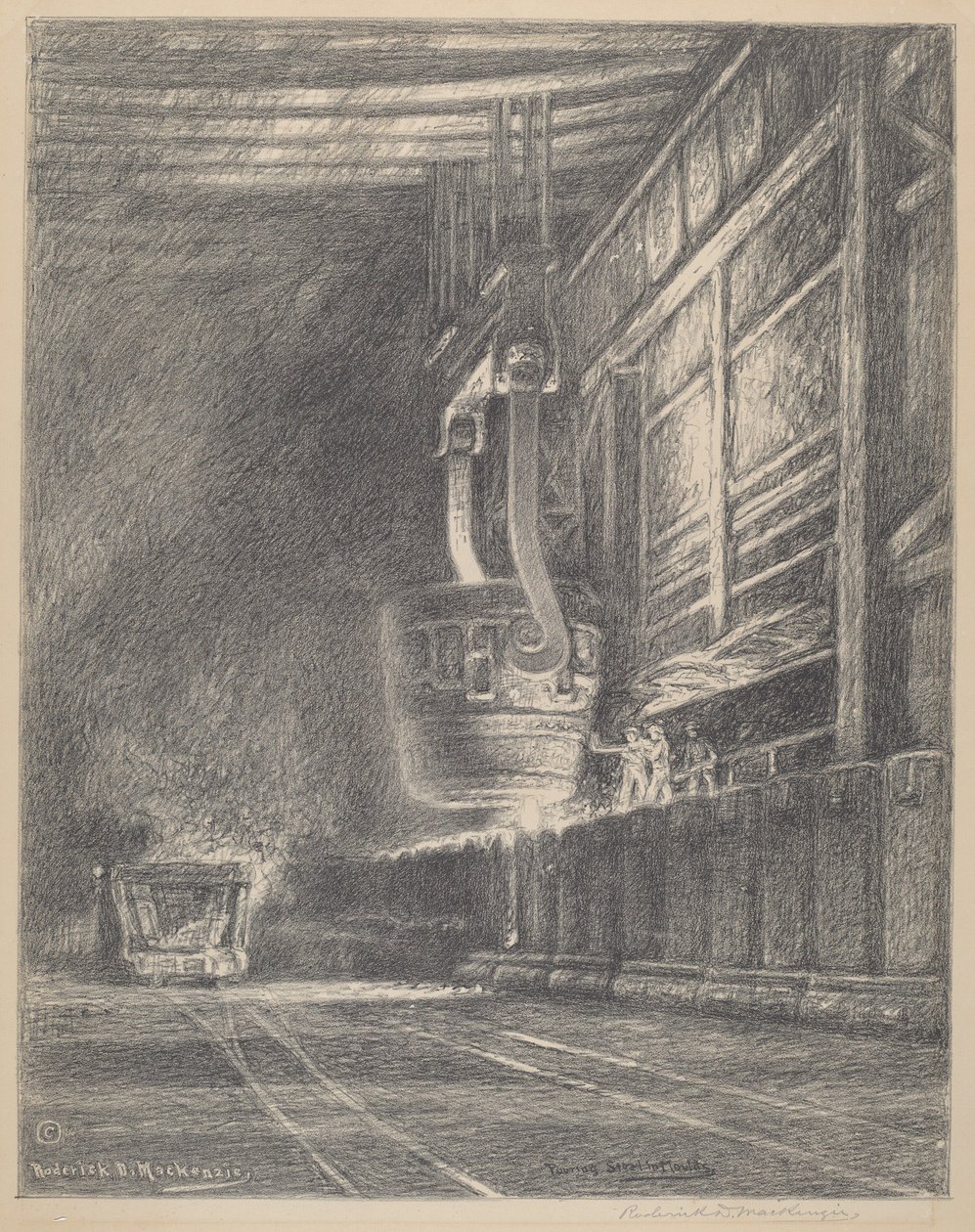 Derramamento de aço em moldes de Roderick D. MacKenzie