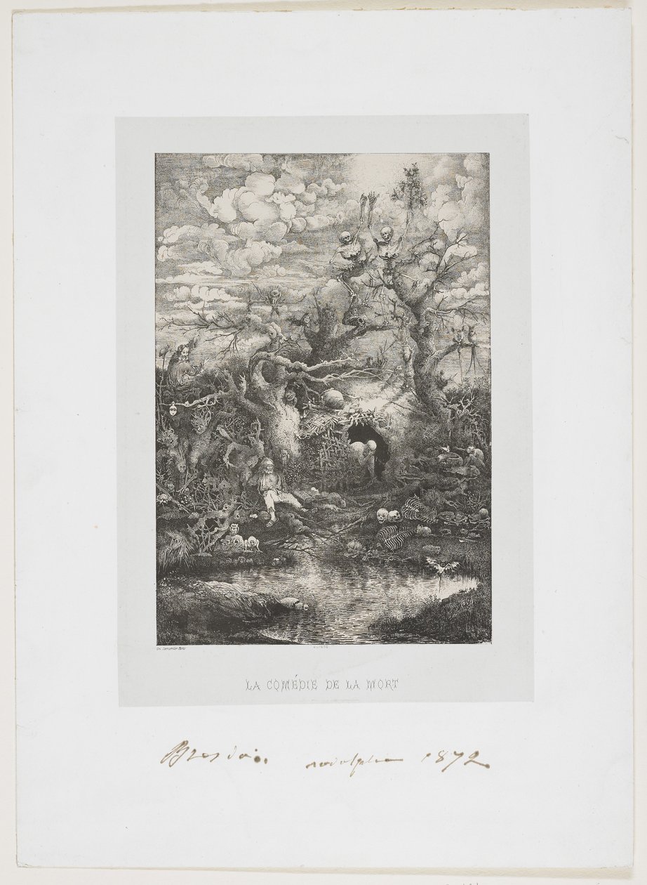 A Comédia de Mort, 1854 de Rodolphe Bresdin