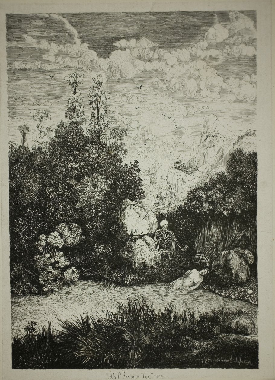 Mulher de banho e morte de Rodolphe Bresdin