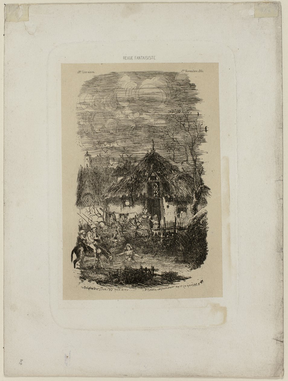 Farm Cottage, da Revue Fantaisiste de Rodolphe Bresdin