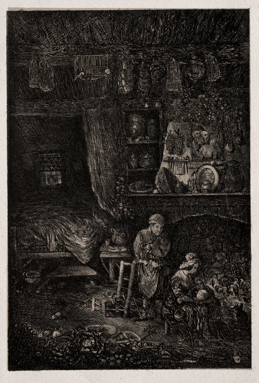 Flamengo Interior, 1856. de Rodolphe Bresdin