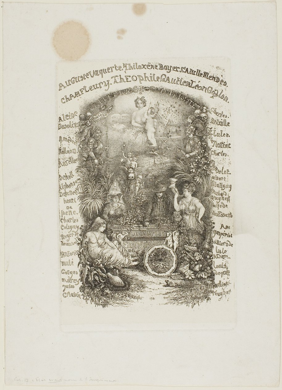 Frontispício para a Revue Fantaisiste de Rodolphe Bresdin