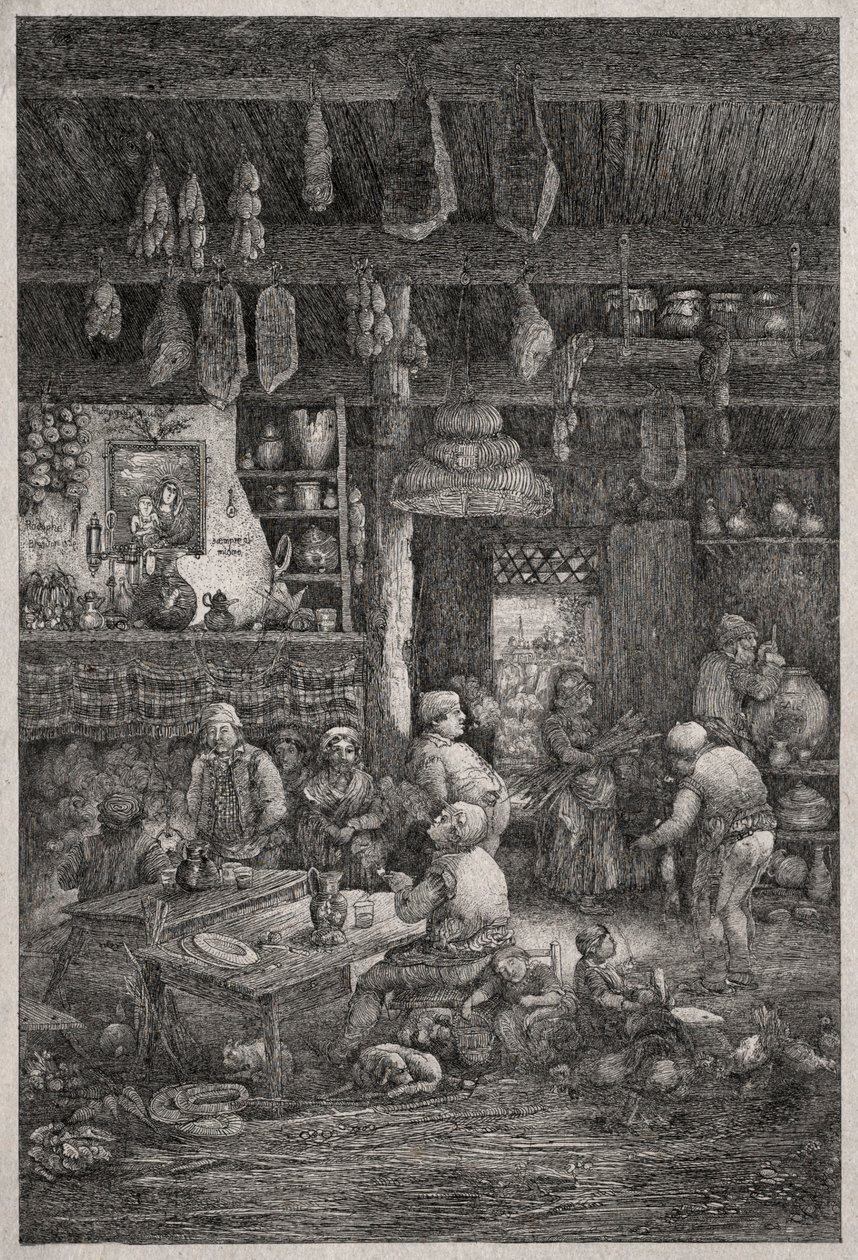 Interior da Moldávia, 1856. de Rodolphe Bresdin