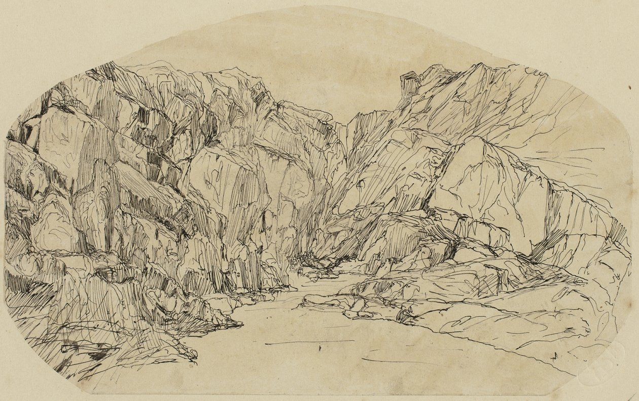Vapor num desfiladeiro de Rodolphe Bresdin