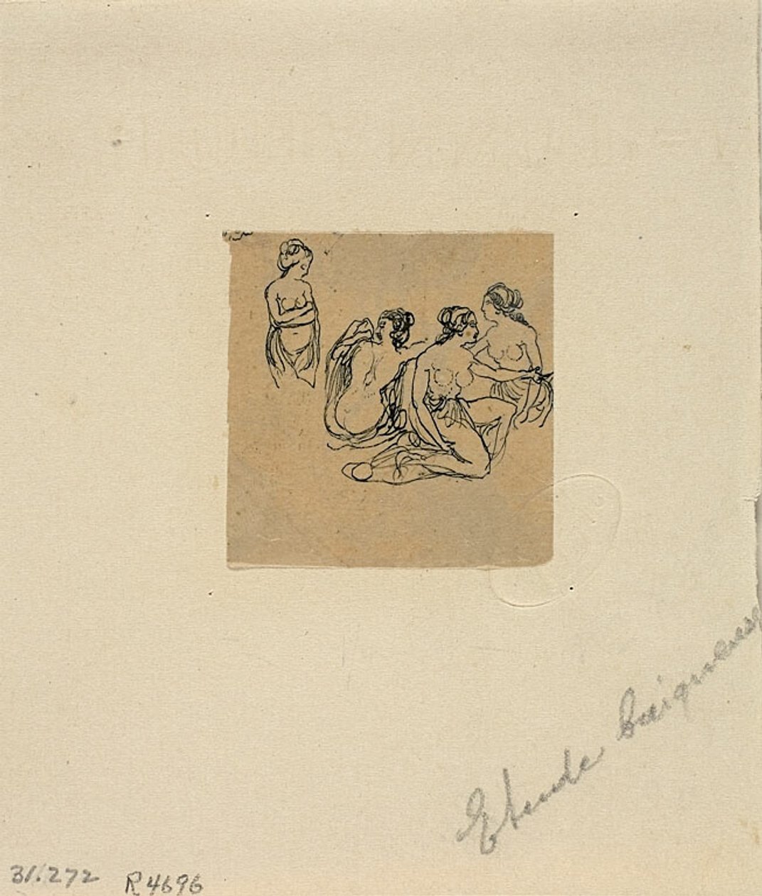Estudo dos banhistas de Rodolphe Bresdin