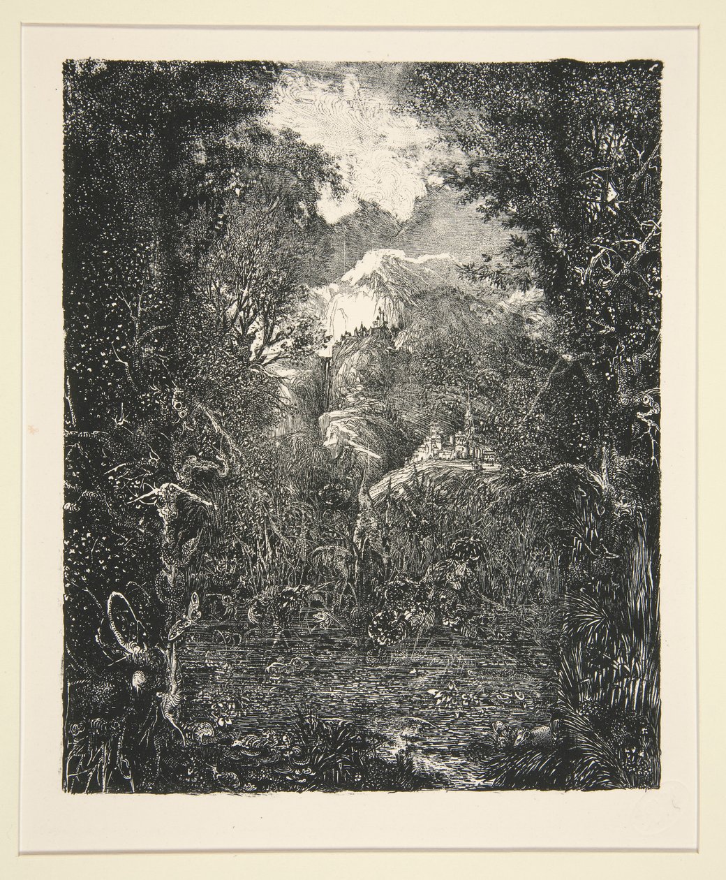 A cidade além do pântano (La Ville derri?re la marecage) de Rodolphe Bresdin