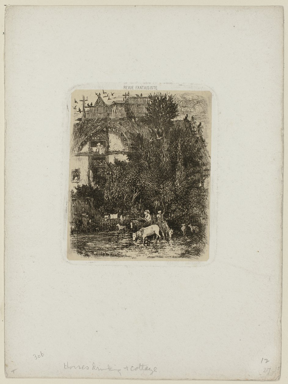 A Casa da Fachada Curvada, da Revue Fantaisiste de Rodolphe Bresdin