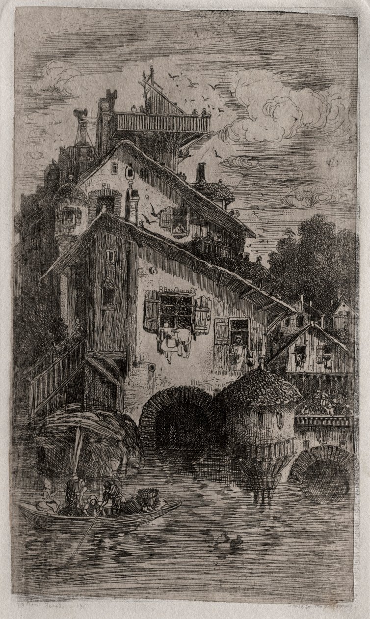 O Moinho, 1866. de Rodolphe Bresdin