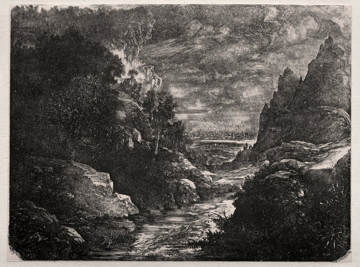 O córrego da montanha de Rodolphe Bresdin
