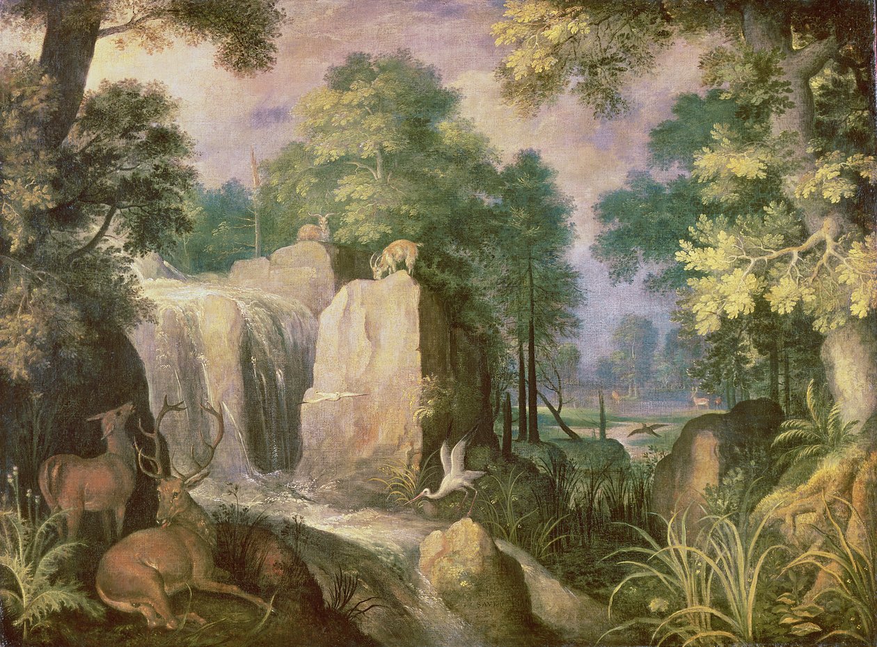 Paisagem com falésias de Roelandt Jacobsz. Savery