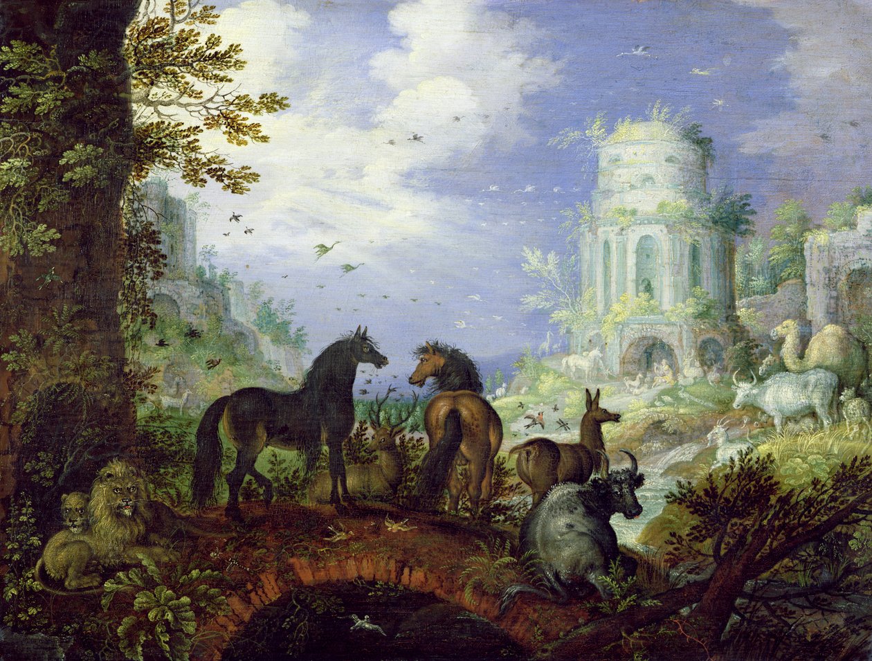 Orfeu Encantando os Animais, 1626 de Roelandt Jacobsz. Savery