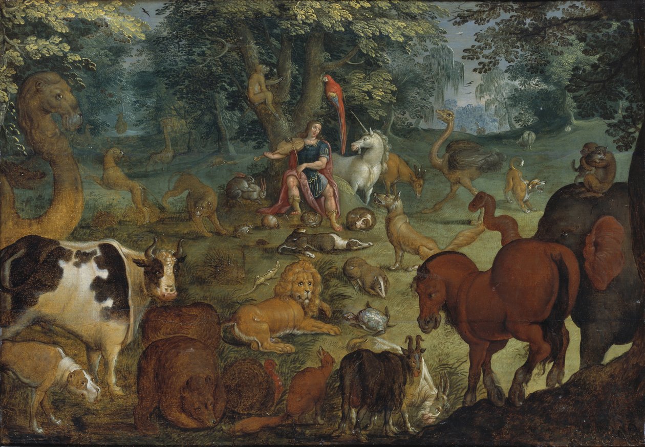 Orfeu Encantando as Feras de Roelant Savery