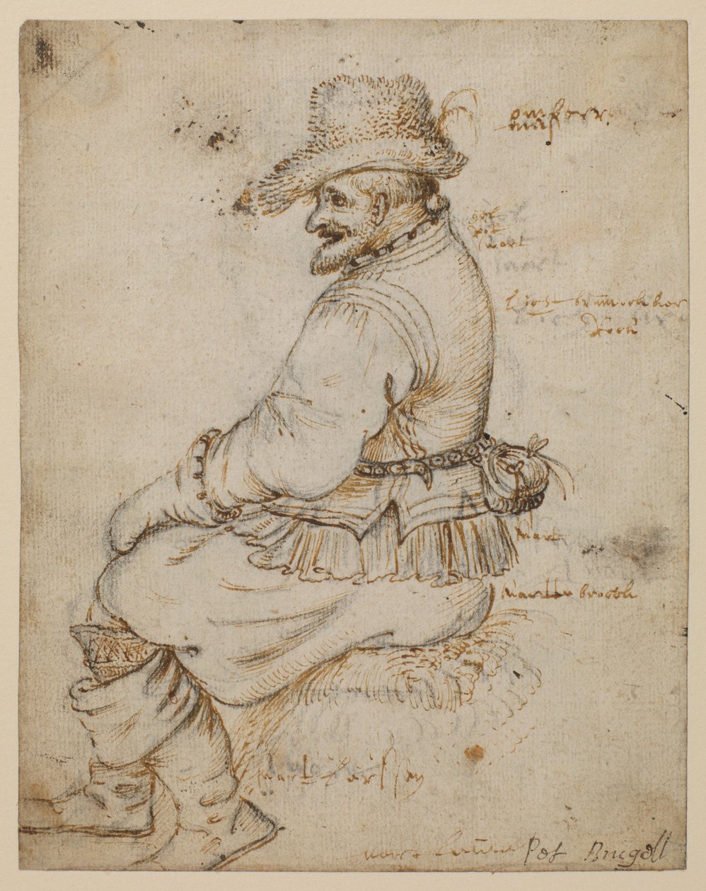 Hambúrguer sentado (frente) de Roelandt Jacobsz. Savery