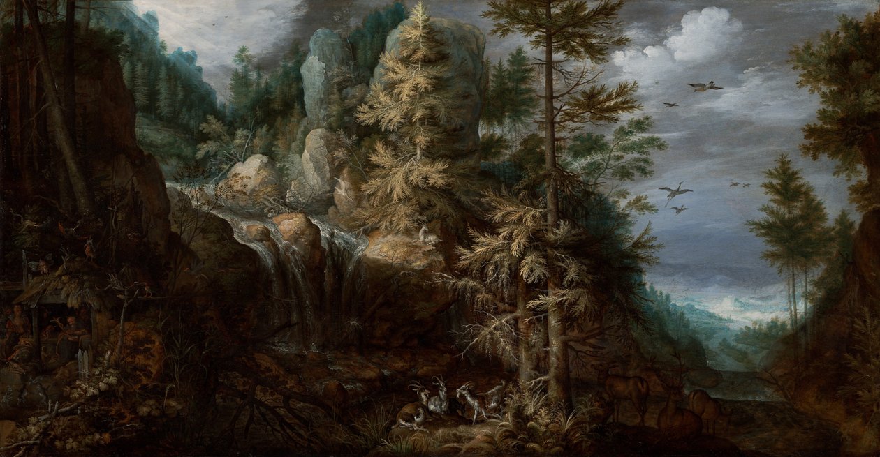 Paisagem com a tentação de Santo Antônio de Roelant Saverij