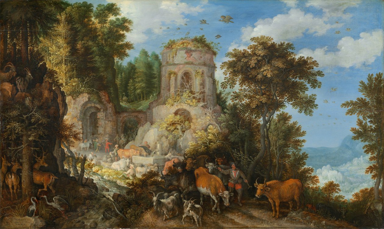 Paisagem com a fuga para o Egito de Roelandt Jacobsz. Savery