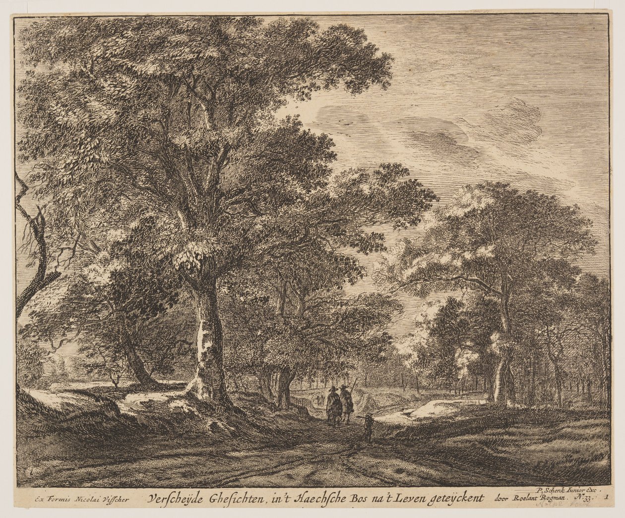 Prato 1, de Seis vistas no bosque de Haia (Verscheÿde Ghesichten) de Roelant Roghman