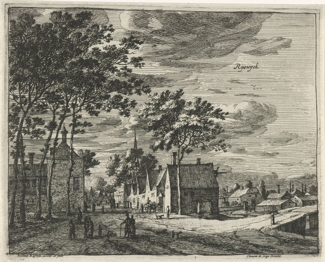 Rijswijk
Ryswyck (título sobre o objecto)
Paisagens nas províncias da Holanda e Utreque (título da série) de Roelant Roghman