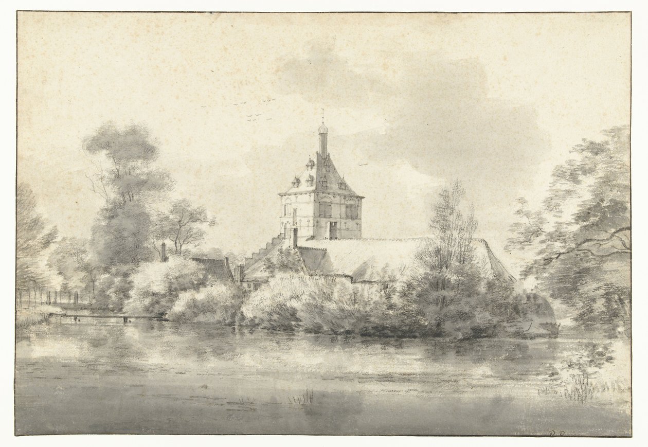 Vista de Slot Starrenburg em Overschie de Roelant Roghman