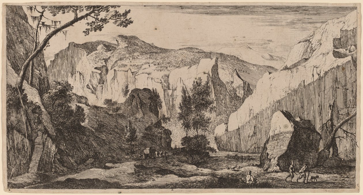 Paisagem rochosa: pl.2 de Roelant Roghman and Melchior Küsel