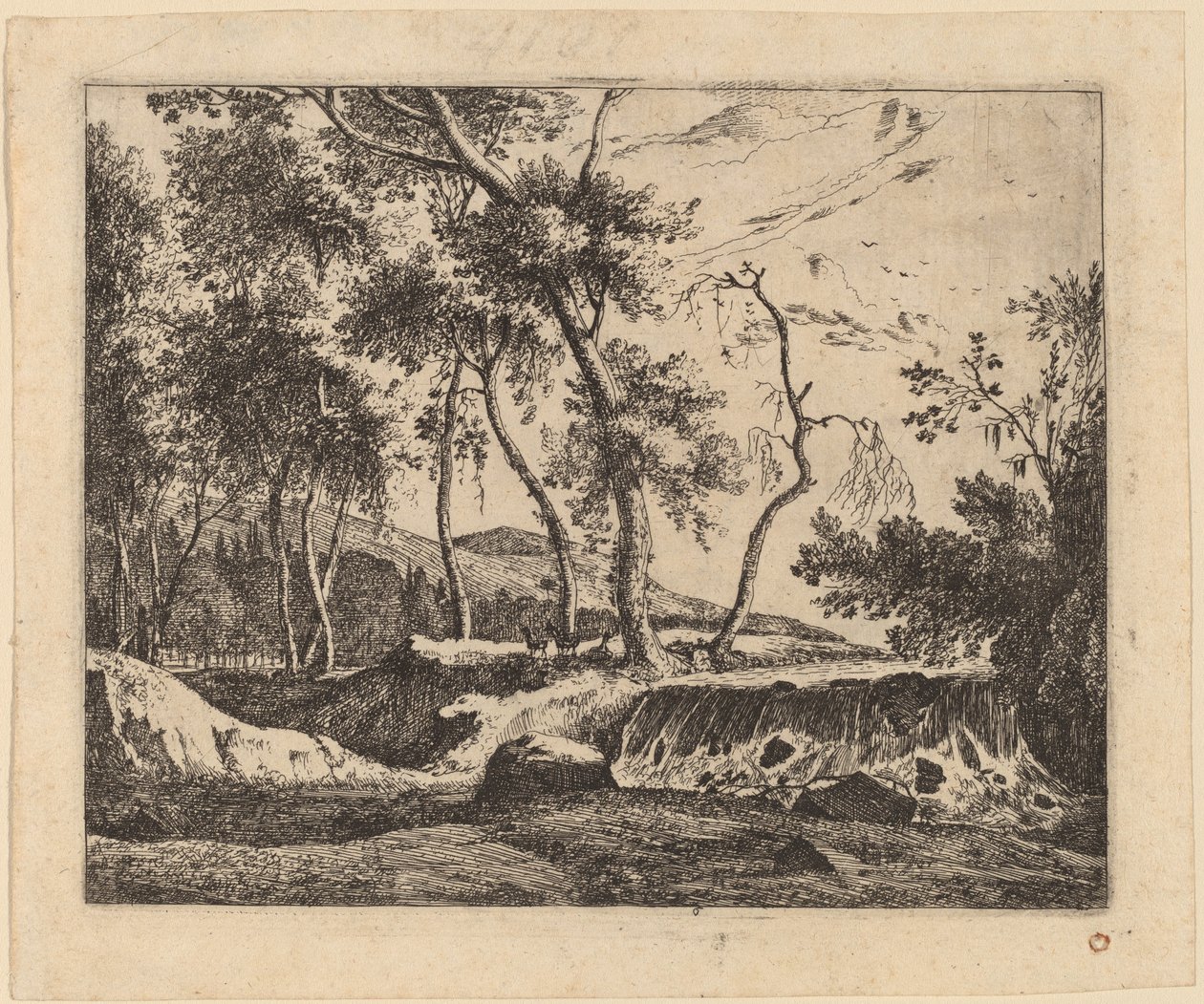 A Cachoeira: pl.6 de Roelant Roghman and Melchior Küsel